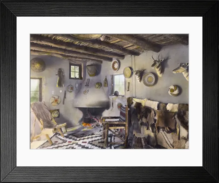Framed Print : John Henry Fisher adobe house, 765 West Highland Avenue, Redlands, California, 1917. Creator: Frances Benjamin Johnston Framed Print : John Henry Fisher adobe house, 765 West Highland Avenue, Redlands, California, 1917. Creator: Frances Benjamin Johnston