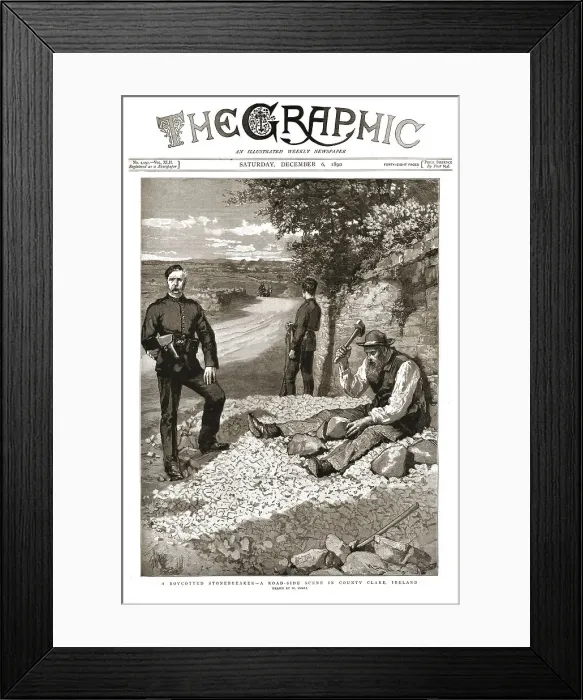 Framed Print : The Graphic, Front Cover Saturday, December 6, 1890, 1890. Creator: Unknown Framed Print : The Graphic, Front Cover Saturday, December 6, 1890, 1890. Creator: Unknown
