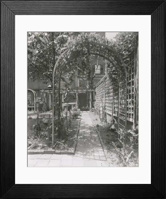 Framed Print : The Touchstone Garden, 118-120 East 30th Street, New York, New York, 1919. Creator: Frances Benjamin Johnston Framed Print : The Touchstone Garden, 118-120 East 30th Street, New York, New York, 1919. Creator: Frances Benjamin Johnston