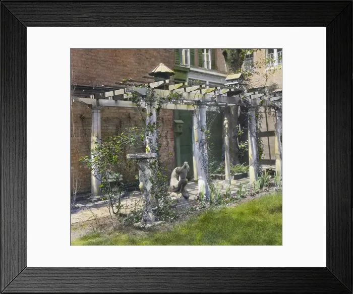 Framed Print : The Touchstone Garden, 118-120 East 30th Street, New York, New York, 1919. Creator: Frances Benjamin Johnston Framed Print : The Touchstone Garden, 118-120 East 30th Street, New York, New York, 1919. Creator: Frances Benjamin Johnston