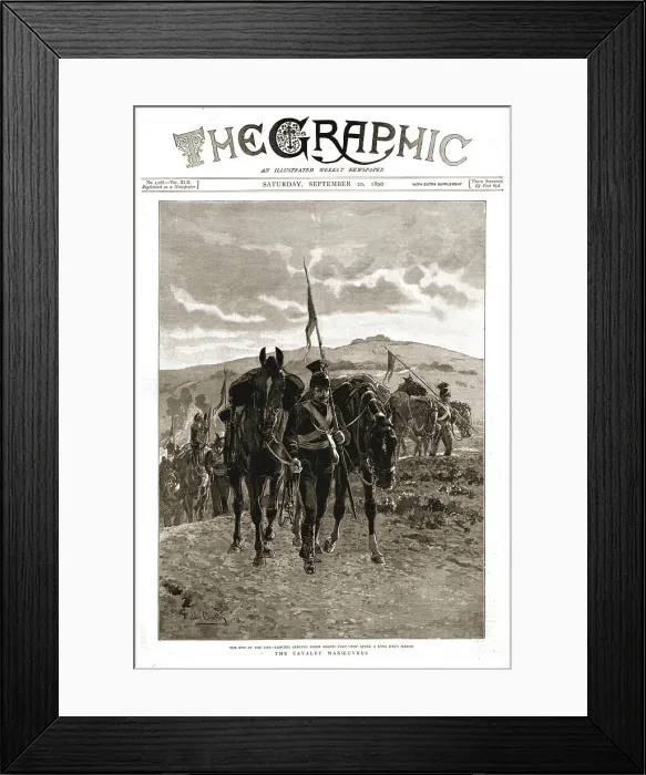 Framed Print : The Graphic, Front Cover Saturday September 20, 1890, 1890. Creator: Unknown Framed Print : The Graphic, Front Cover Saturday September 20, 1890, 1890. Creator: Unknown