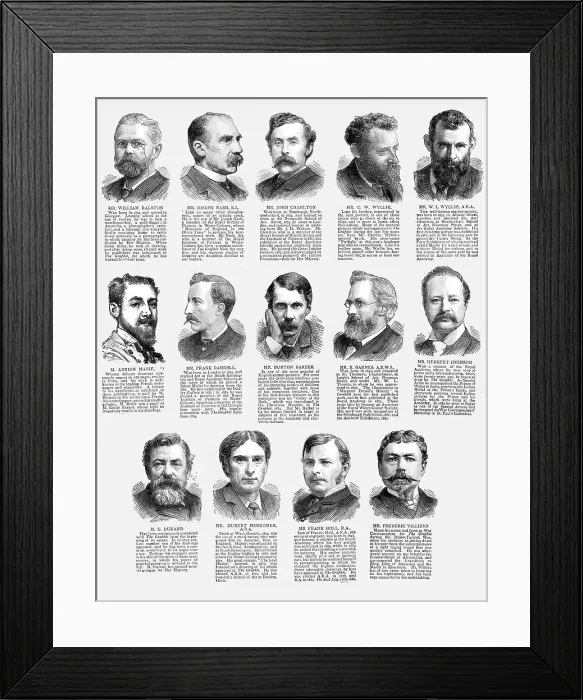 Framed Print : Graphic Artist's with The Graphic, 1890. Creator: Unknown. Graphic Artist's with The Graphic, 1890. Creator: Unknown