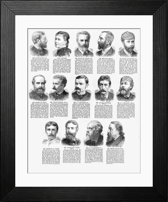 Framed Print : Graphic Artist's with The Graphic, 1890. Creator: Unknown. Graphic Artist's with The Graphic, 1890. Creator: Unknown Framed Print : Graphic Artist's with The Graphic, 1890. Creator: Unknown. Graphic Artist's with The Graphic, 1890. Creator: Unknown