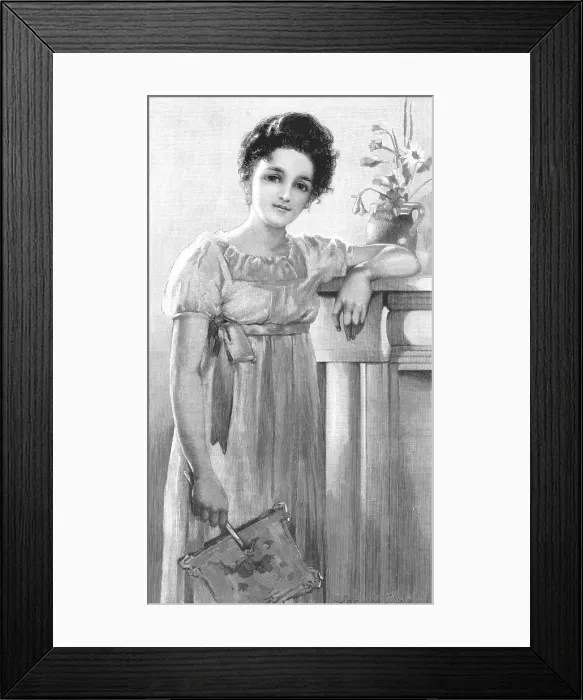 Framed Print : Fireside Fancies after Miss Ida R. Taylor, exhibited at the Royal Academy, 1890. Creator: Unknown. Fireside Fancies after Miss Ida R. Taylor, exhibited at the Royal Academy, 1890. Creator: Unknown Framed Print : Fireside Fancies after Miss Ida R. Taylor, exhibited at the Royal Academy, 1890. Creator: Unknown. Fireside Fancies after Miss Ida R. Taylor, exhibited at the Royal Academy, 1890. Creator: Unknown