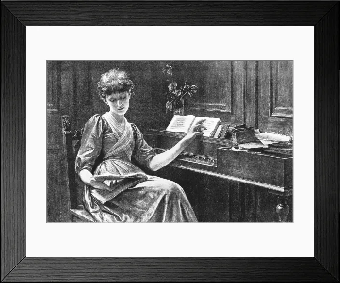 Framed Print : Old Song's after R. Poetzellberger, 1890. Creator: Unknown. Old Song's after R. Poetzellberger, 1890. Creator: Unknown Framed Print : Old Song's after R. Poetzellberger, 1890. Creator: Unknown. Old Song's after R. Poetzellberger, 1890. Creator: Unknown