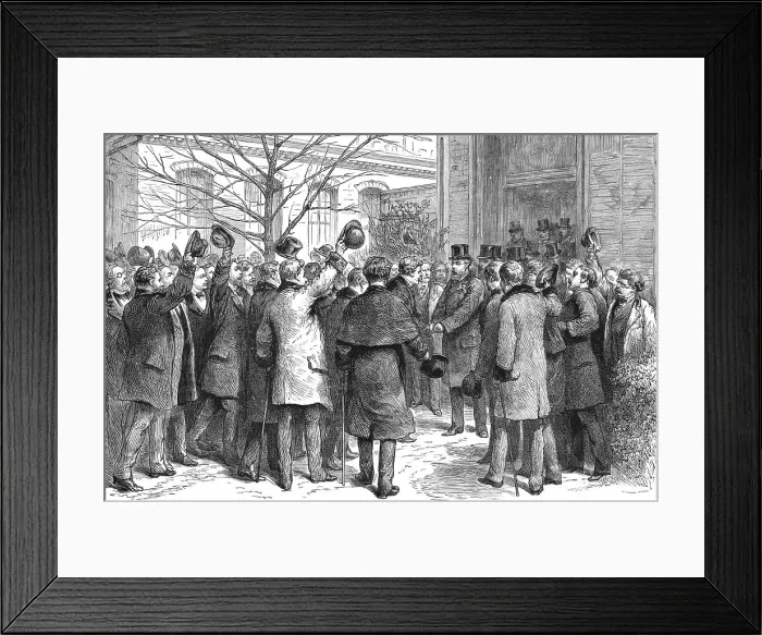 Framed Print : Dr. Koch's Treatment for Consumption at the Royal Hospital, Berlin; Dr. Koch leaving the Royal Hos Creator: Unknown Framed Print : Dr. Koch's Treatment for Consumption at the Royal Hospital, Berlin; Dr. Koch leaving the Royal Hos Creator: Unknown