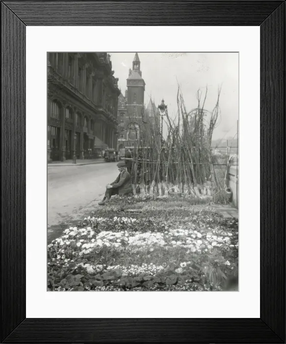 Framed Print : Flower market, Quai de la Cité, Paris, France, 1925. Creator: Frances Benjamin Johnston Framed Print : Flower market, Quai de la Cité, Paris, France, 1925. Creator: Frances Benjamin Johnston