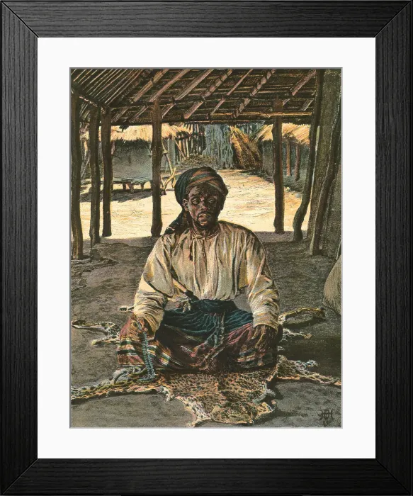 Framed Print : Nyasaland and its People -- A Nyasa Arab, 1890. Creator: H.H. Johnson Framed Print : Nyasaland and its People -- A Nyasa Arab, 1890. Creator: H.H. Johnson
