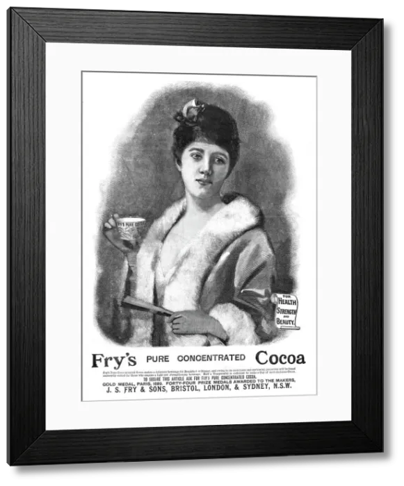 Framed Print : Fry's Pure Concentrated Cocoa, 1890. Creator: Unknown Framed Print : Fry's Pure Concentrated Cocoa, 1890. Creator: Unknown