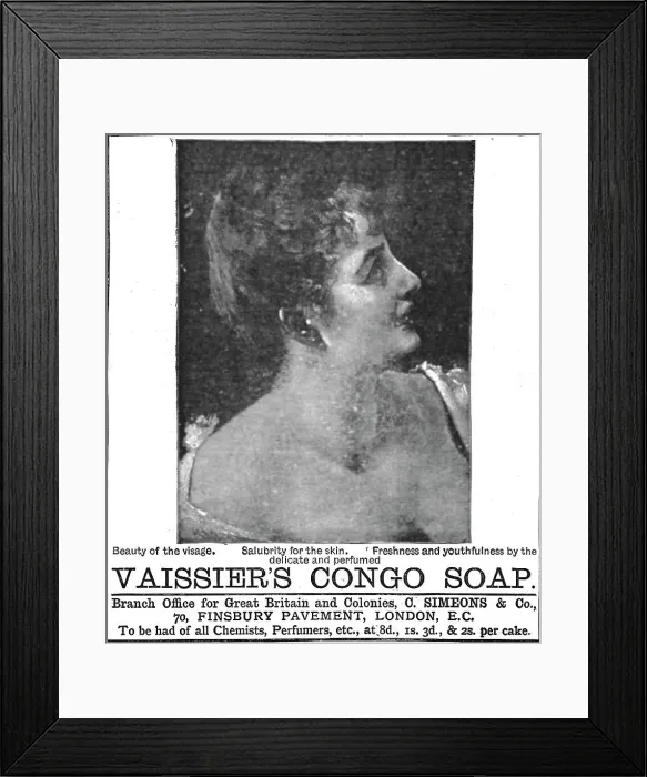 Framed Print : Vaissier's Congo Soap 1890. Creator: Unknown Framed Print : Vaissier's Congo Soap 1890. Creator: Unknown