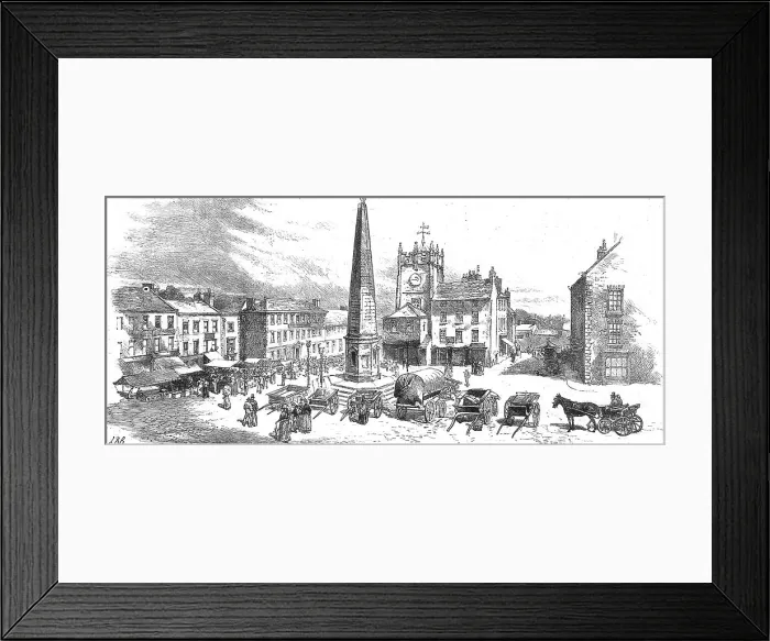 Framed Print : Richmond, Yorkshire and the Surrounding Neighbourhood; The Market Place, 1890. Creator: Unknown Framed Print : Richmond, Yorkshire and the Surrounding Neighbourhood; The Market Place, 1890. Creator: Unknown