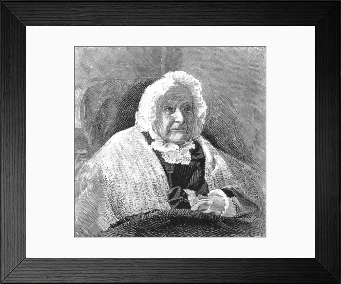 Framed Print : A Distinguished Centenarian, Mrs Sarah Thring of Alford Estates, Somerset, 1890. Creator: Unknown Framed Print : A Distinguished Centenarian, Mrs Sarah Thring of Alford Estates, Somerset, 1890. Creator: Unknown