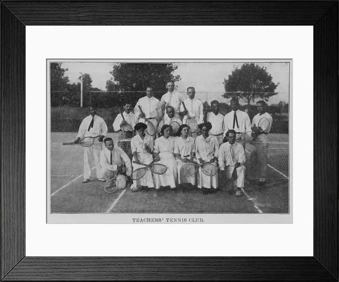 Framed Print : Teacher's Tennis Club, 1915. Creator: Unknown Framed Print : Teacher's Tennis Club, 1915. Creator: Unknown