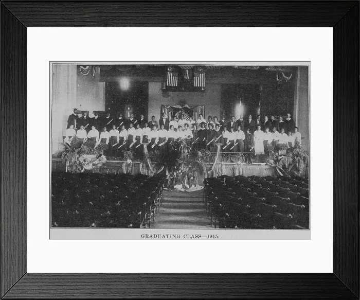 Framed Print : Graduating class- 1915. Creator: Unknown