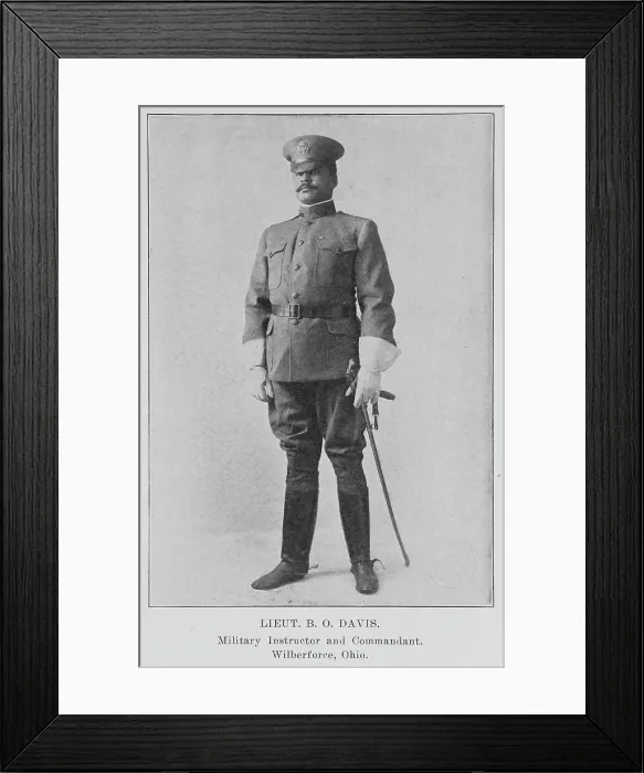 Framed Print : Lieut. B. O. Davis. Military Instructor and Commandant. Wiberforce, Ohio, 1915. Creator: Unknown Framed Print : Lieut. B. O. Davis. Military Instructor and Commandant. Wiberforce, Ohio, 1915. Creator: Unknown