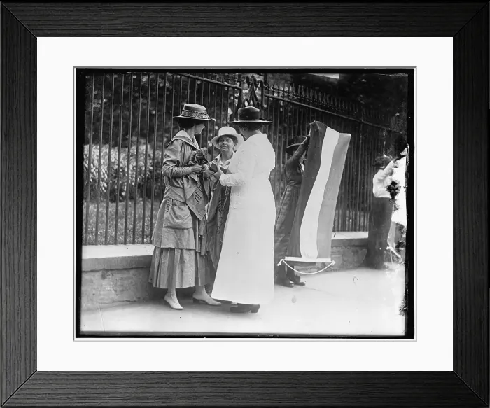 Framed Print : Suffragette, between 1910 and 1920. Creator: Harris & Ewing. Suffragette, between 1910 and 1920. Creator: Harris & Ewing Framed Print : Suffragette, between 1910 and 1920. Creator: Harris & Ewing. Suffragette, between 1910 and 1920. Creator: Harris & Ewing