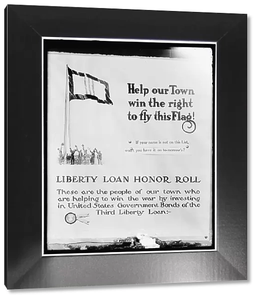 Liberty Loan poster, between 1914 and 1919. Creator: Harris & Ewing. Liberty Loan poster, between 1914 and 1919. Creator: Harris & Ewing