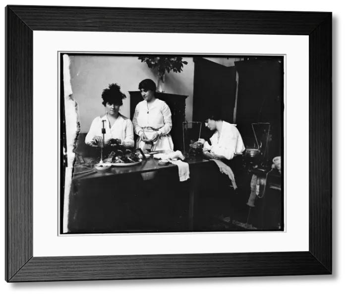 Framed Print : Miss Josephine Patton; Mrs. C.C. Marsh; Mrs. George D. Widener, between 1910 and 1920. Creator: Harris & Ewing. Miss Josephine Patton; Mrs. C.C. Marsh; Mrs. George D. Widener, between 1910 and 1920. Creator: Harris & Ewing