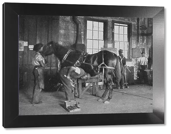 The blacksmith shop, 1904. Creator: Frances Benjamin Johnston