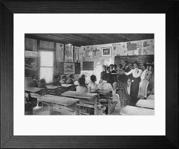 Framed Print : Class in language, 1904. Creator: Frances Benjamin Johnston Framed Print : Class in language, 1904. Creator: Frances Benjamin Johnston