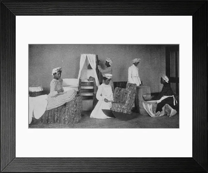 Framed Print : Barrel furniture, 1904. Creator: Frances Benjamin Johnston Framed Print : Barrel furniture, 1904. Creator: Frances Benjamin Johnston
