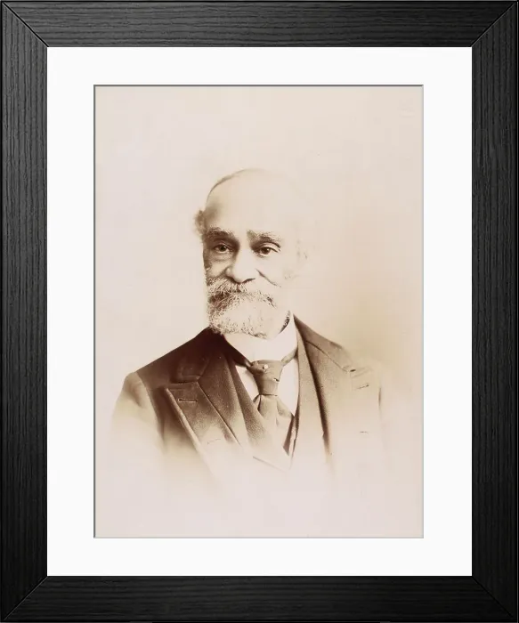 Framed Print : Studio portrait of [Patrick Reason], c1890-c1899. Creator: Pifer & Becker. Studio portrait of [Patrick Reason], c1890-c1899. Creator: Pifer & Becker