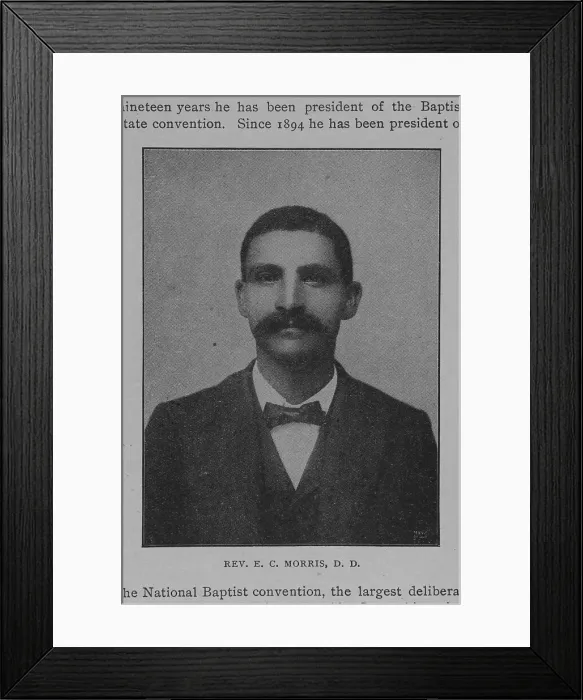 Framed Print : Rev. E.C. Morris, D.D. 1902. Creator: Unknown Framed Print : Rev. E.C. Morris, D.D. 1902. Creator: Unknown