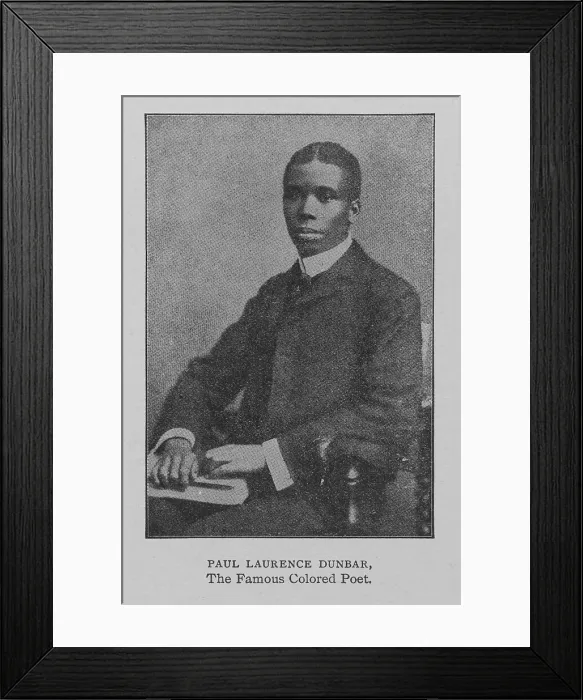 Framed Print : Paul Laurence Dunbar, the famous colored poet, 1902. Creator: Unknown Framed Print : Paul Laurence Dunbar, the famous colored poet, 1902. Creator: Unknown