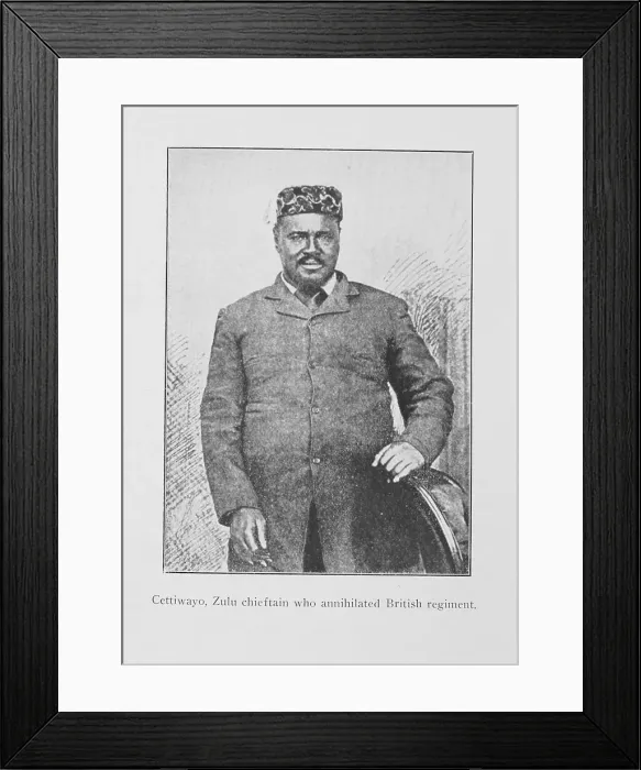 Framed Print : Cettiwayo, Zulu chieftain who annihilated British regiment, 1916. Creator: Unknown Framed Print : Cettiwayo, Zulu chieftain who annihilated British regiment, 1916. Creator: Unknown