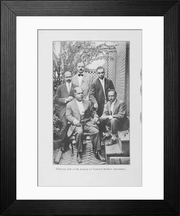 Framed Print : Editorial staff of the Journal of National Medical Association, 1916. Creator: Unknown Framed Print : Editorial staff of the Journal of National Medical Association, 1916. Creator: Unknown