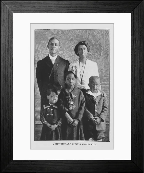 Framed Print : John Richard Curtis and family, 1921. Creator: Unknown Framed Print : John Richard Curtis and family, 1921. Creator: Unknown