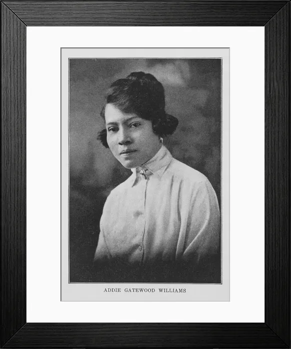 Framed Print : Addie Gatewood Williams, 1921. Creator: Unknown Framed Print : Addie Gatewood Williams, 1921. Creator: Unknown