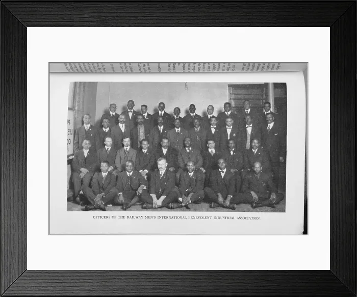 Framed Print : Officers of the Railway Men's International Benevolent Industrial Association, 1922. Creator: Unknown Framed Print : Officers of the Railway Men's International Benevolent Industrial Association, 1922. Creator: Unknown