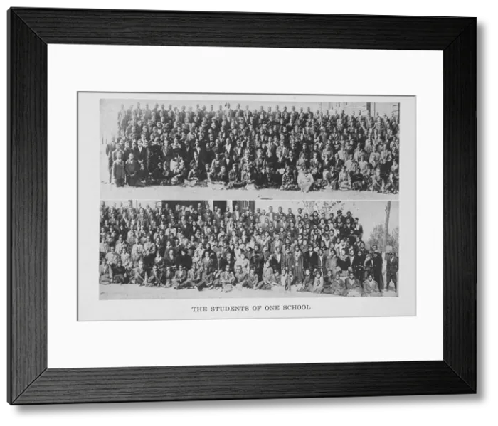 Framed Print : The students of one school, 1922. Creator: Unknown Framed Print : The students of one school, 1922. Creator: Unknown