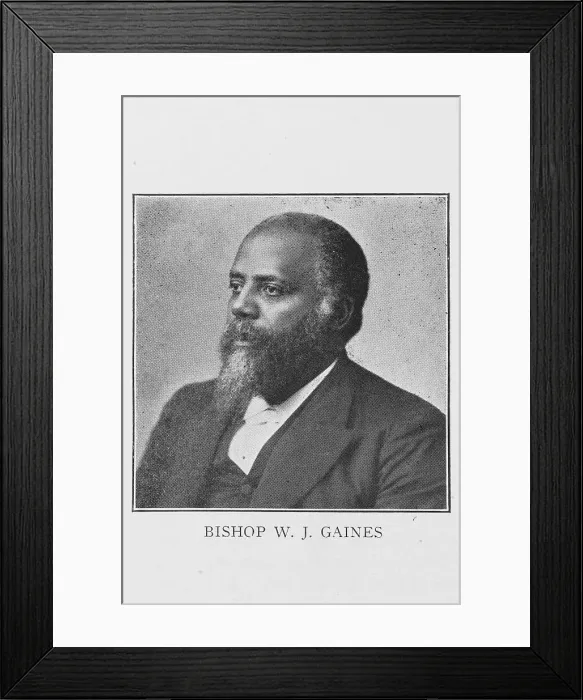 Framed Print : Bishop W. J. Gaines, (1921?). Creator: Unknown Framed Print : Bishop W. J. Gaines, (1921?). Creator: Unknown