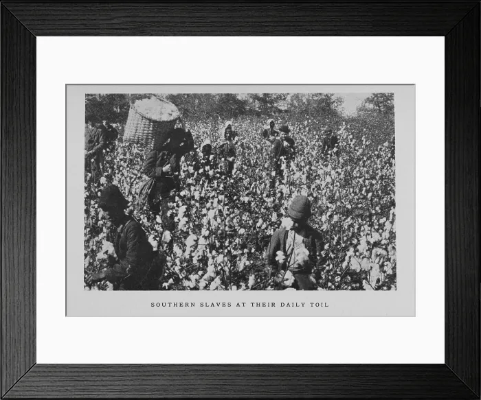 Framed Print : Southern slaves at their daily toil, 1925. Creator: Unknown Framed Print : Southern slaves at their daily toil, 1925. Creator: Unknown