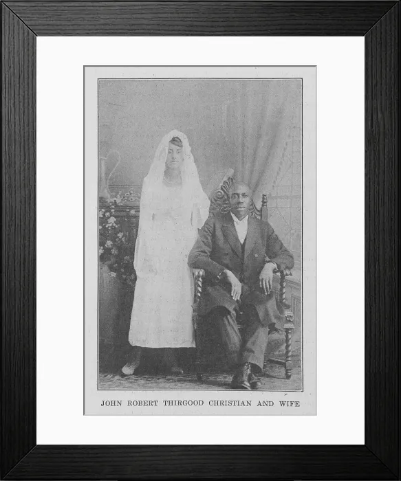Framed Print : John Robert Thirgood Christian and wife, 1917-1923. Creator: Unknown Framed Print : John Robert Thirgood Christian and wife, 1917-1923. Creator: Unknown