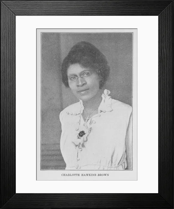 Framed Print : Charlotte Hawkins Brown, 1917-1923. Creator: Unknown Framed Print : Charlotte Hawkins Brown, 1917-1923. Creator: Unknown