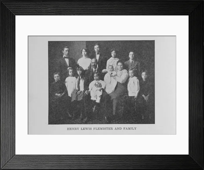 Framed Print : Henry Lewis Flemister and family, 1917. Creator: Unknown Framed Print : Henry Lewis Flemister and family, 1917. Creator: Unknown