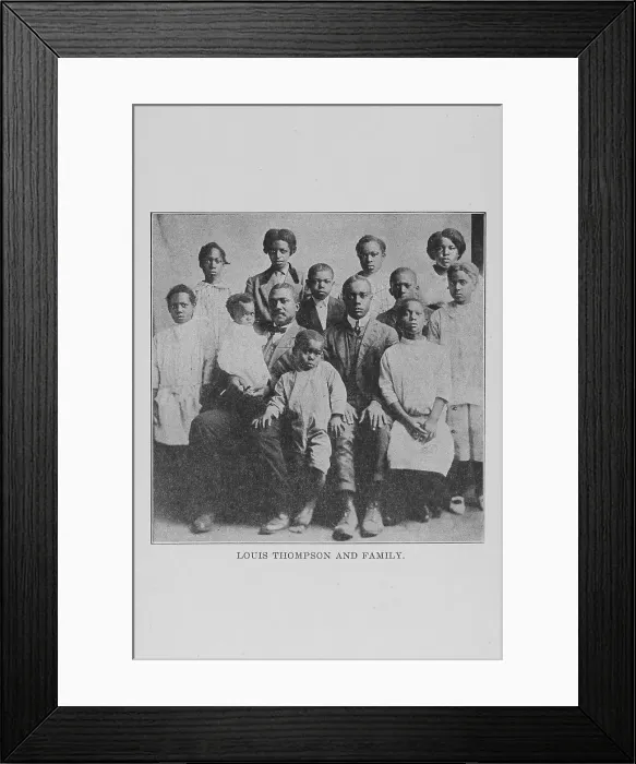 Framed Print : Louis Thompson and family, 1917. Creator: Unknown Framed Print : Louis Thompson and family, 1917. Creator: Unknown