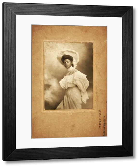 Framed Print : [An unidentified friend of Emily Smith Mallard that she met at Talladega College], c1900. Creator: Unknown