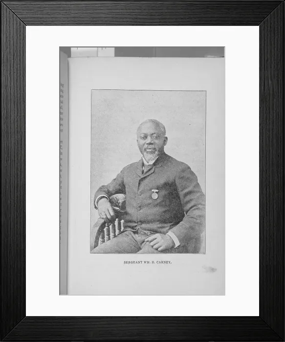 Framed Print : Sergeant Wm. H. Carney, 1897. Creator: Unknown Framed Print : Sergeant Wm. H. Carney, 1897. Creator: Unknown