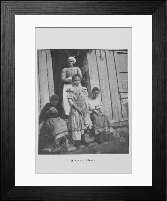 Framed Print : A cabin home, 1907. Creator: Unknown Framed Print : A cabin home, 1907. Creator: Unknown