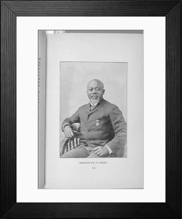 Framed Print : Sergeant Wm. H. Carney, 1902. Creator: Unknown