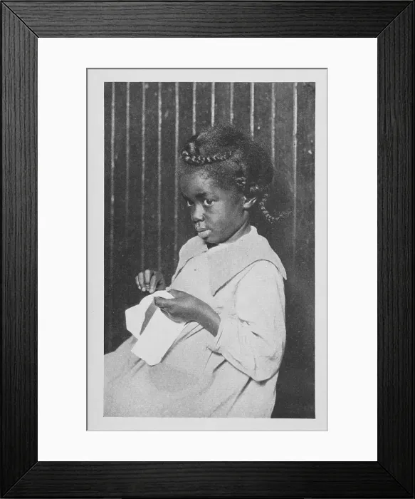 Framed Print : An African American girl; Caroline's play, 1922. Creator: Unknown Framed Print : An African American girl; Caroline's play, 1922. Creator: Unknown