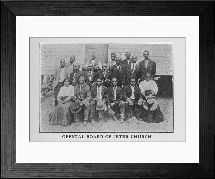 Framed Print : Official Board of Jeter Church, 1913. Creator: Unknown Framed Print : Official Board of Jeter Church, 1913. Creator: Unknown
