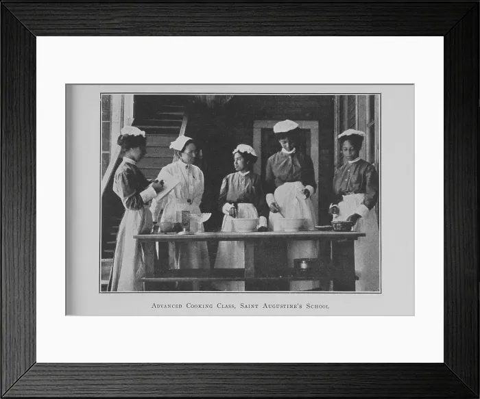 Framed Print : Advanced cooking class; Saint Augustine's School; [Raleigh, North Carolina], (1923?). Creator: Unknown