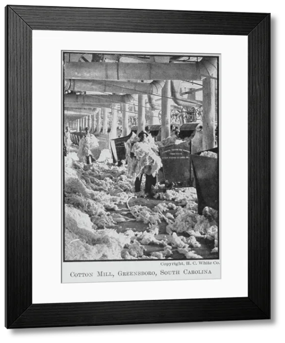 Framed Print : Cotton Mill, Greensboro, South Carolina, 1911. Creator: Unknown Framed Print : Cotton Mill, Greensboro, South Carolina, 1911. Creator: Unknown