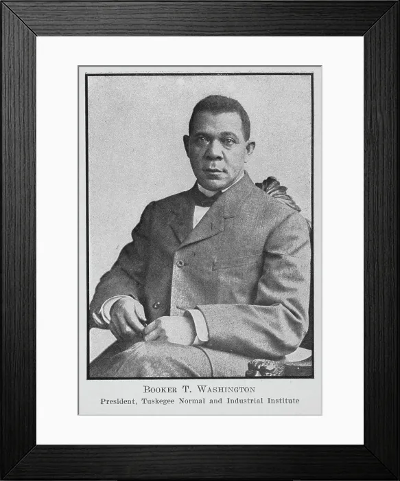 Framed Print : Booker T. Washington; President, Tuskegee Normal and Industrial Institute, 1911. Creator: Unknown Framed Print : Booker T. Washington; President, Tuskegee Normal and Industrial Institute, 1911. Creator: Unknown