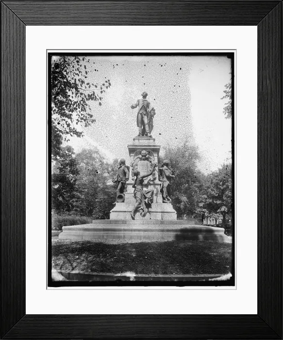 Framed Print : LaFayette Statue, between 1910 and 1920. Creator: Harris & Ewing. LaFayette Statue, between 1910 and 1920. Creator: Harris & Ewing Framed Print : LaFayette Statue, between 1910 and 1920. Creator: Harris & Ewing. LaFayette Statue, between 1910 and 1920. Creator: Harris & Ewing